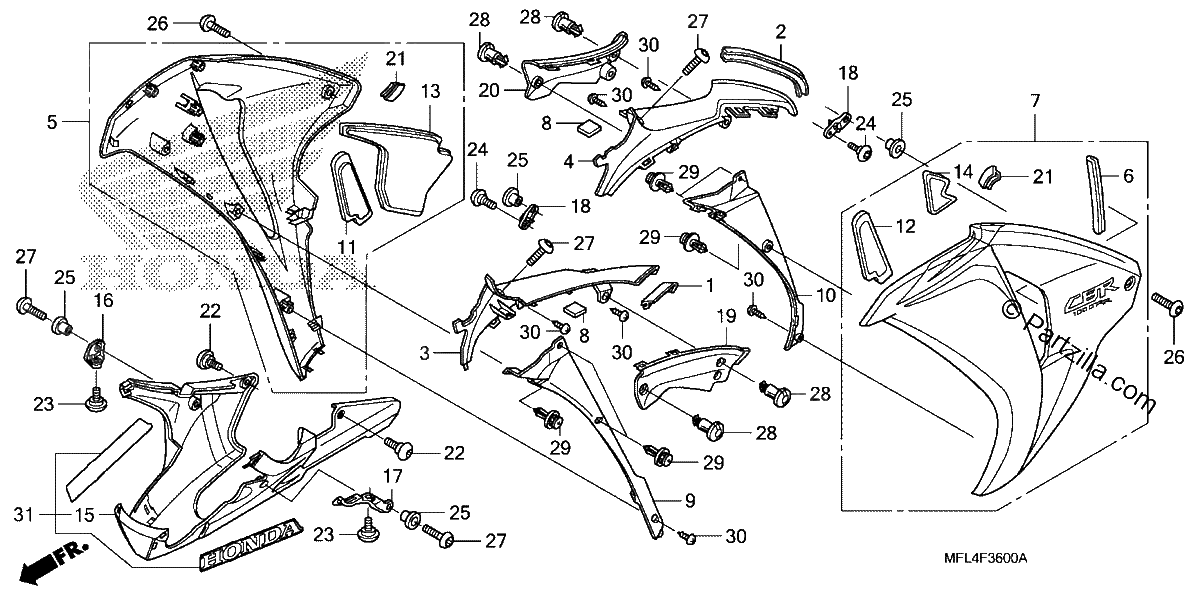 Diagrama de MIDDLE COWL