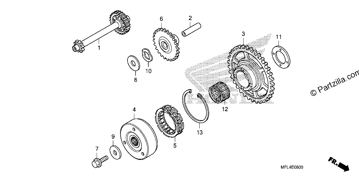 Diagrama de STARTING CLUTCH