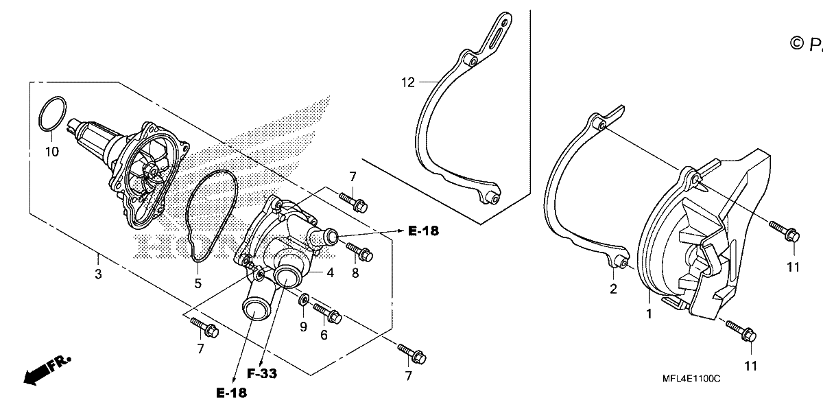 Diagrama de WATER PUMP