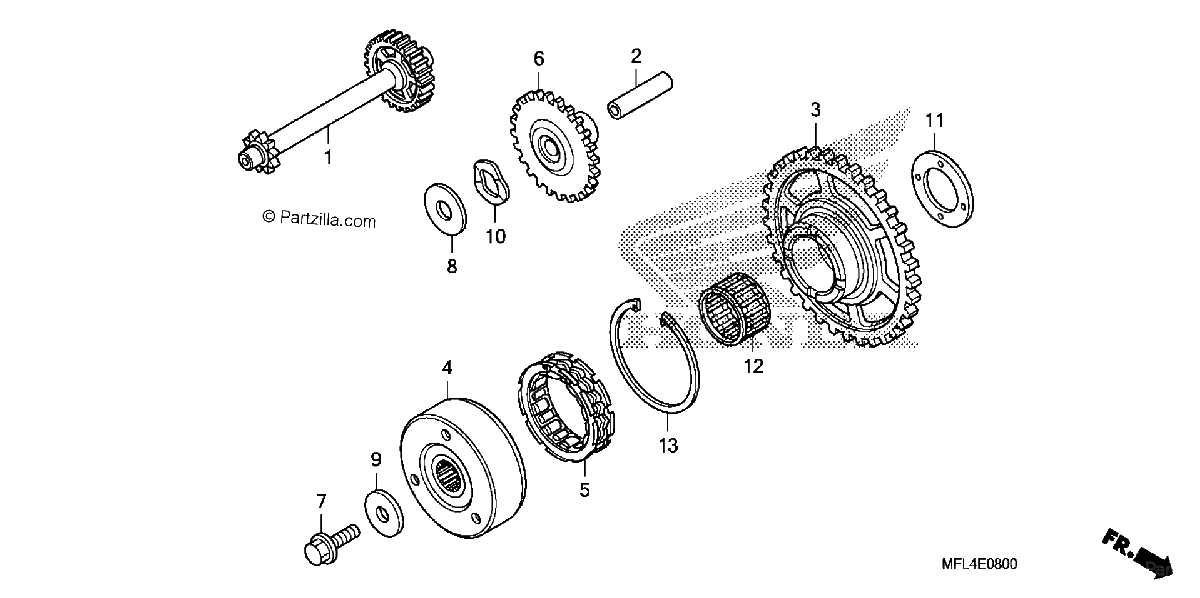 Diagrama de STARTING CLUTCH