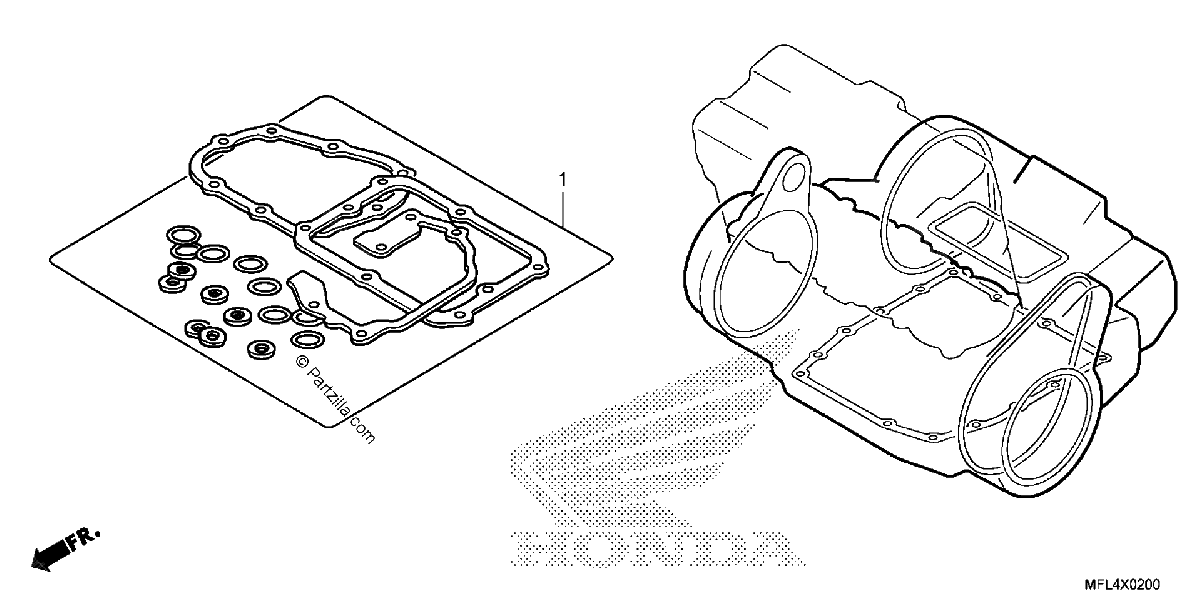 Diagrama de GASKET KIT B