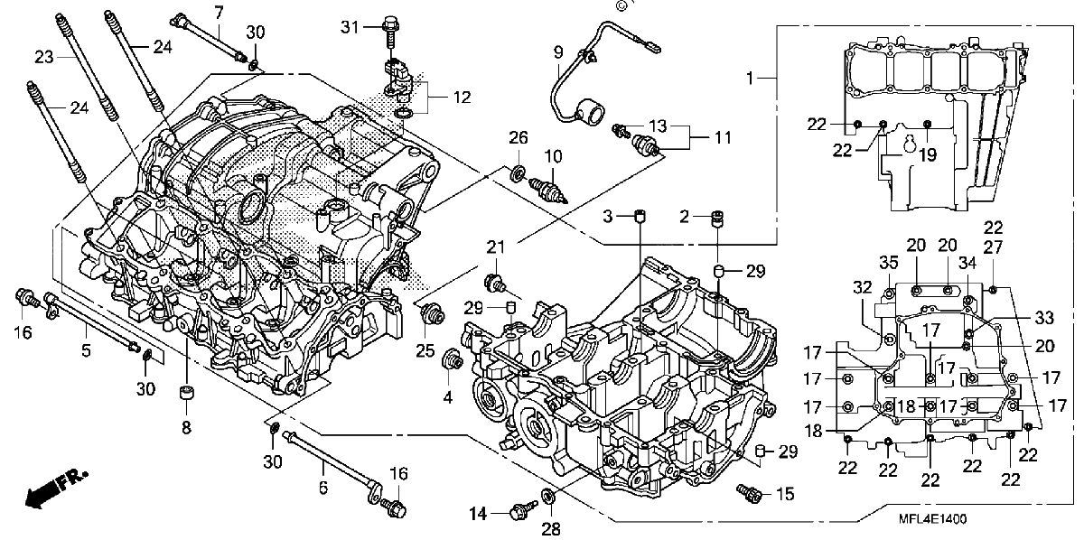 Diagrama de CRANKCASE