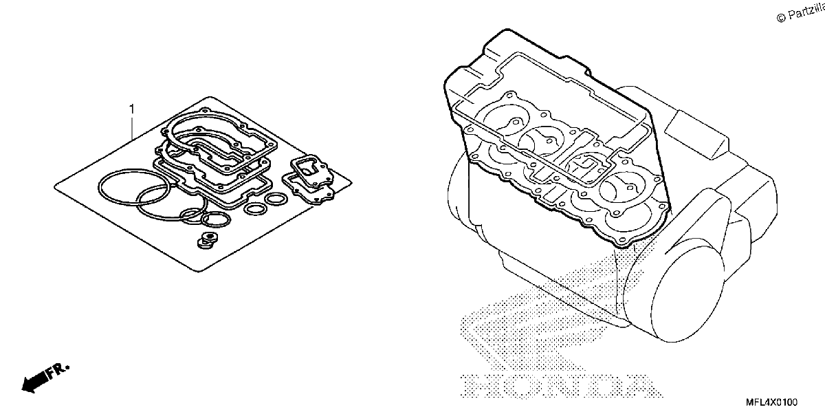 Diagrama de GASKET KIT A