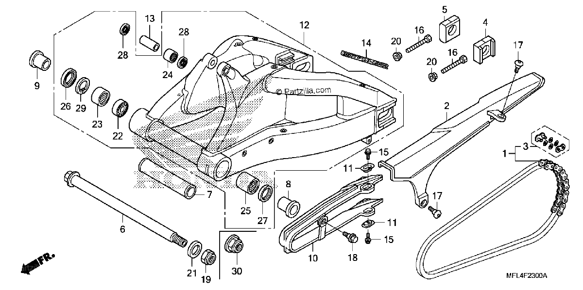 Diagrama de SWINGARM