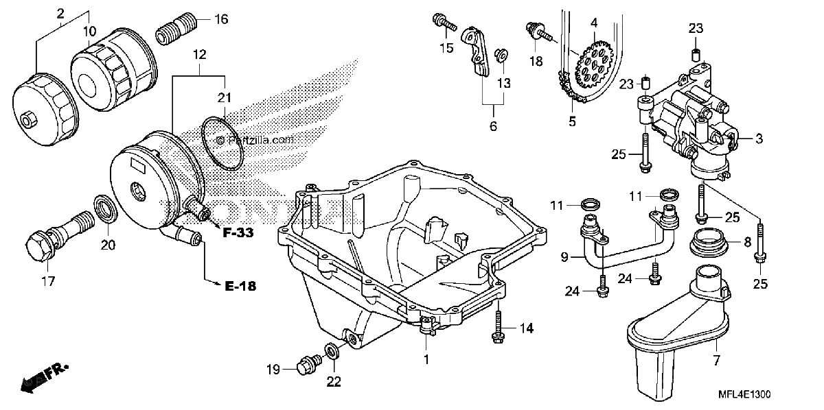 Diagrama de OIL PAN OIL PUMP