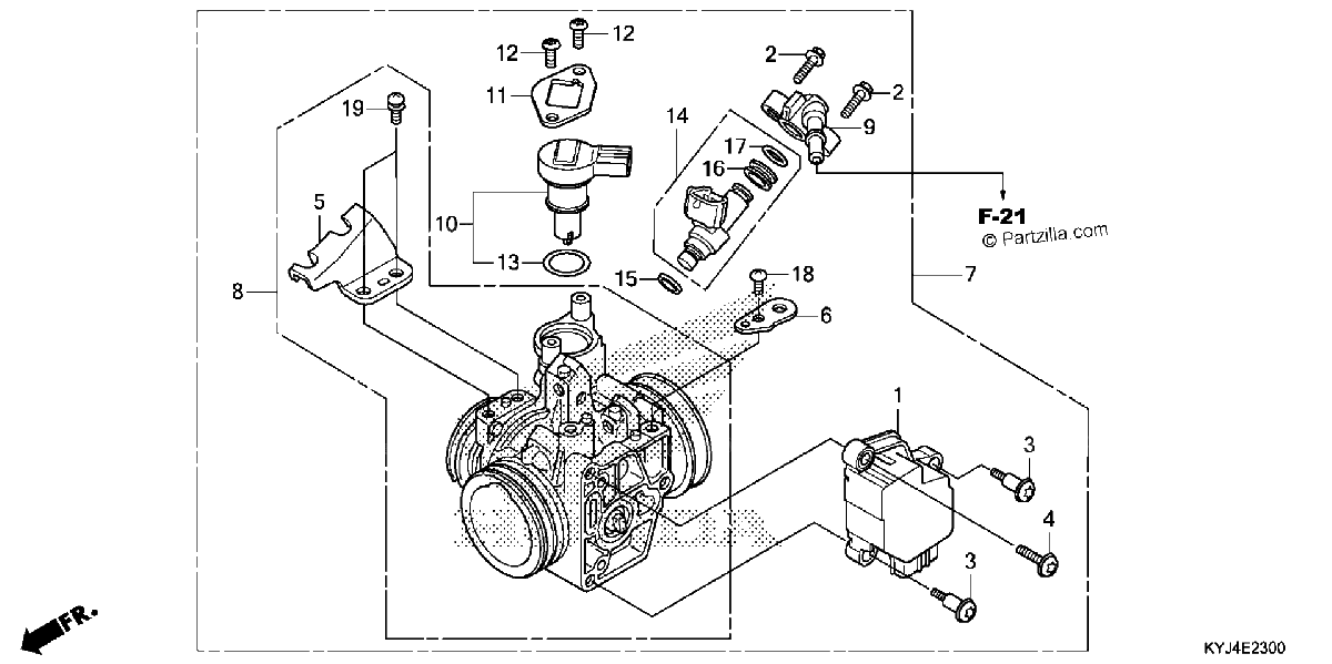 Diagrama de THROTTLE BODY