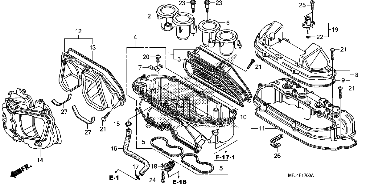 Diagrama de AIR CLEANER