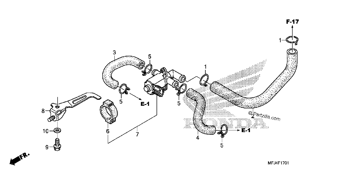 Diagrama de AIR INJECTION CONTROL VALVE