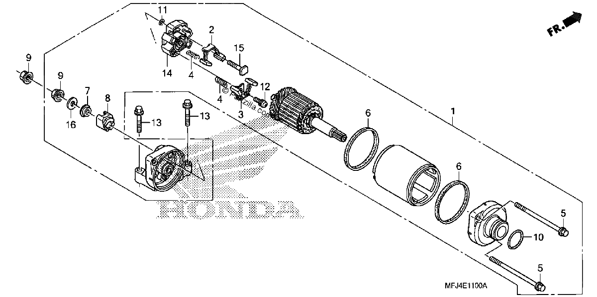 Diagrama de STARTER MOTOR