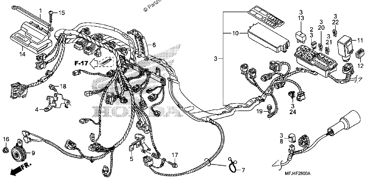 Diagrama de WIRE HARNESS