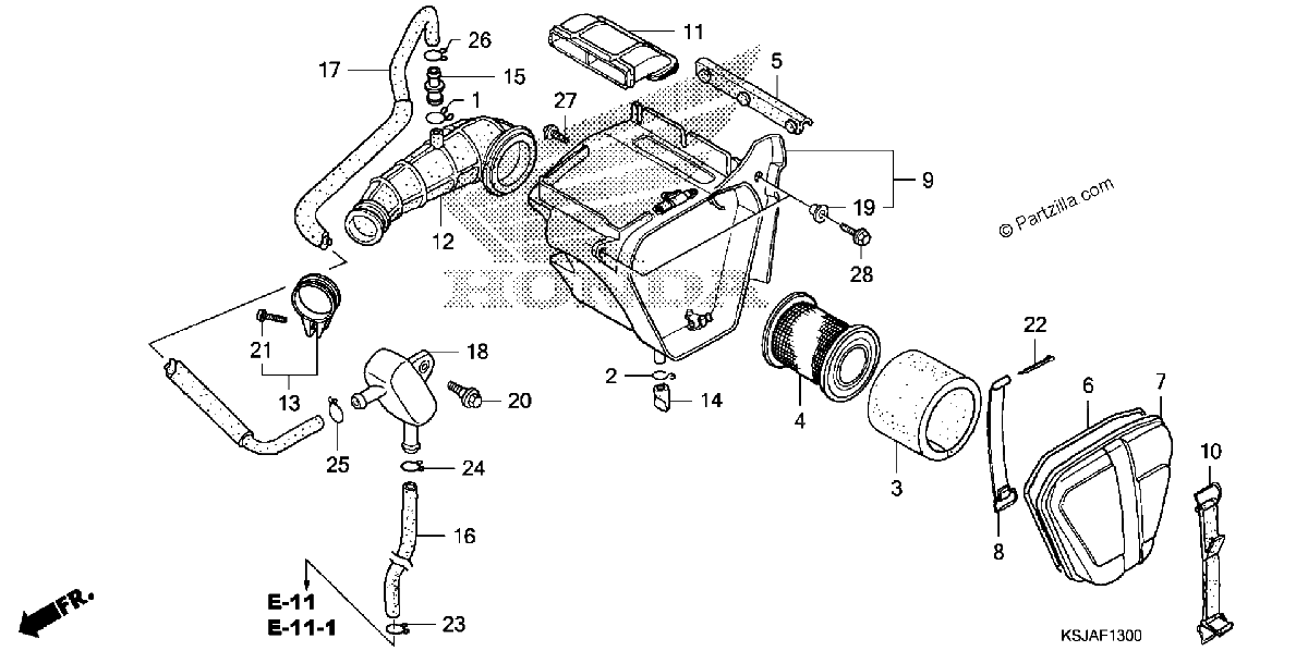 Diagrama de AIR CLEANER