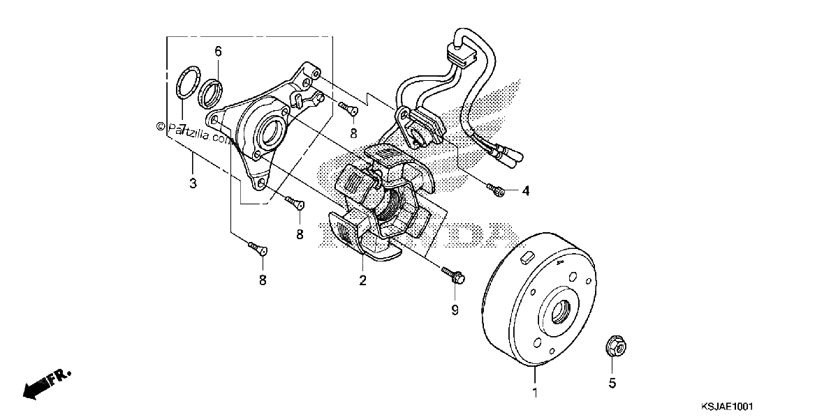 Diagrama de ALTERNATOR CRF100F