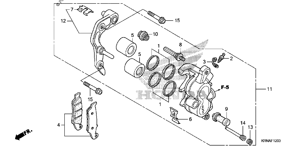 Diagrama de FRONT BRAKE CALIPER