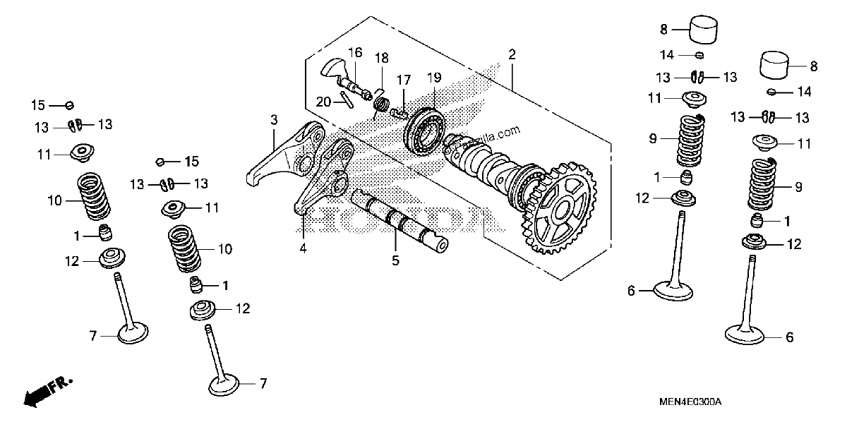 Diagrama de CAMSHAFT VALVE