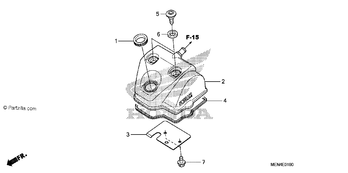 Diagrama de CYLINDER HEAD COVER