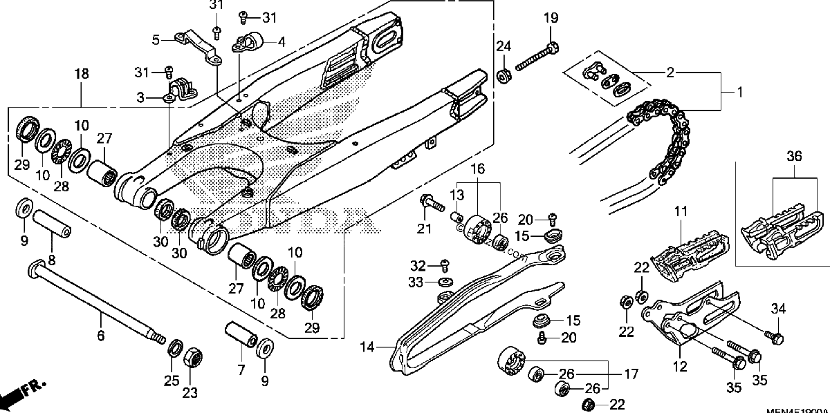 Diagrama de SWINGARM