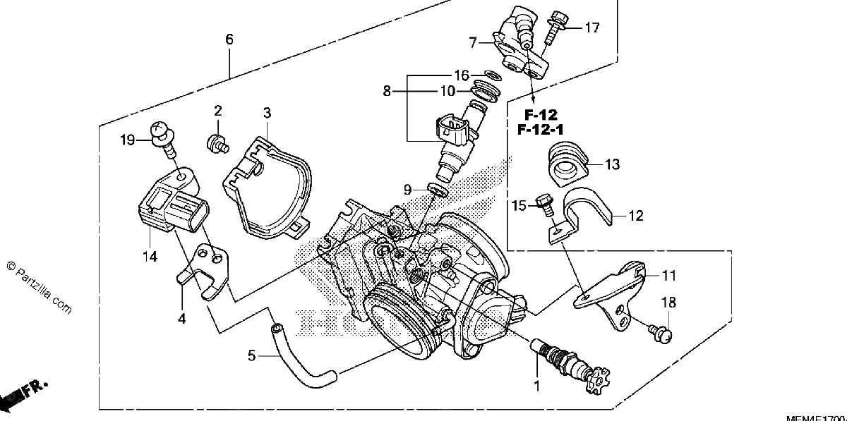 Diagrama de THROTTLE BODY