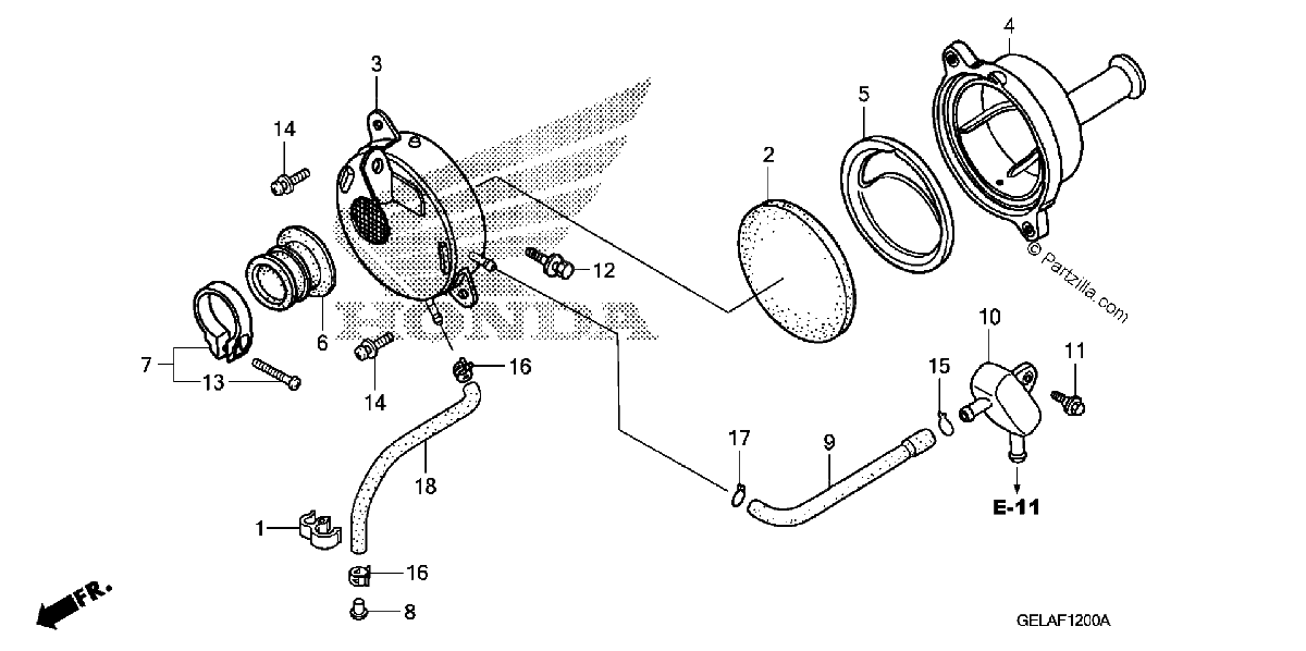 Diagrama de AIR CLEANER