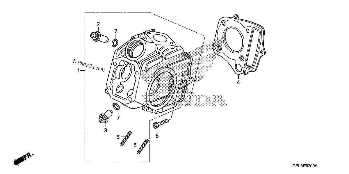 Diagrama de CYLINDER HEAD