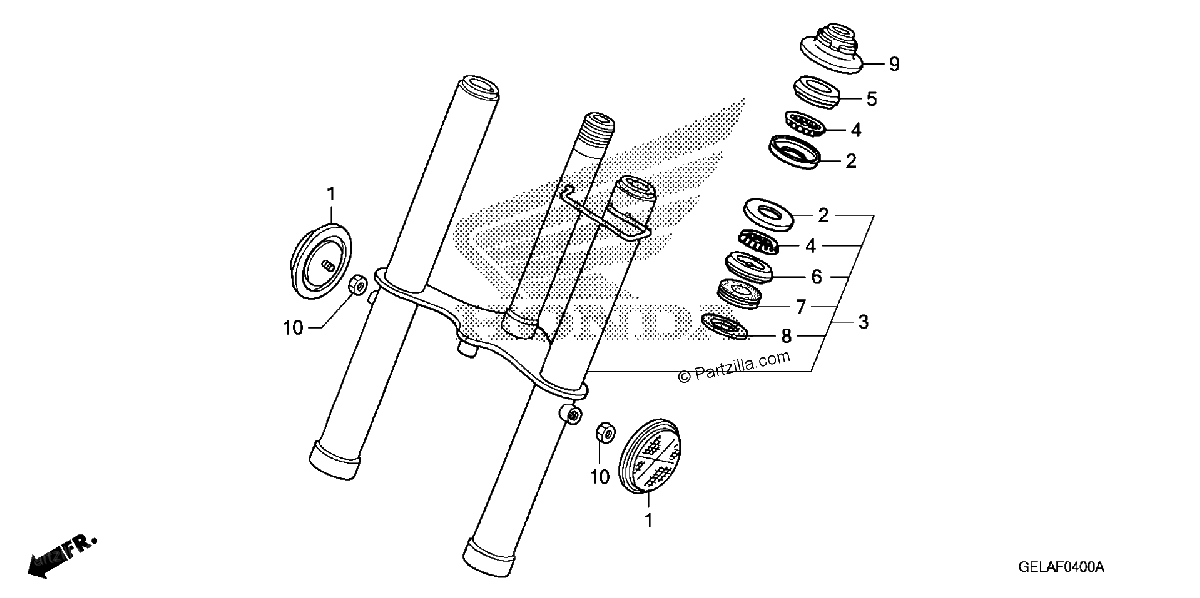 Diagrama de FRONT FORK