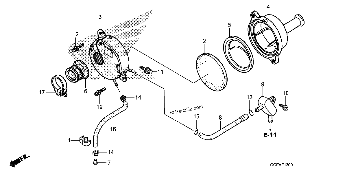 Diagrama de AIR CLEANER