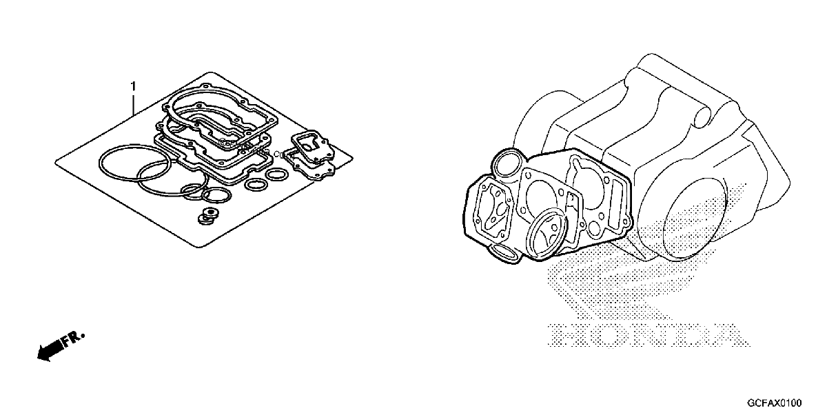 Diagrama de GASKET KIT A