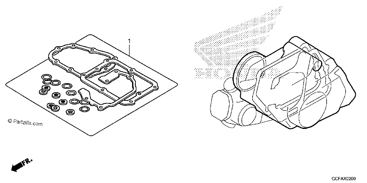 Diagrama de GASKET KIT B