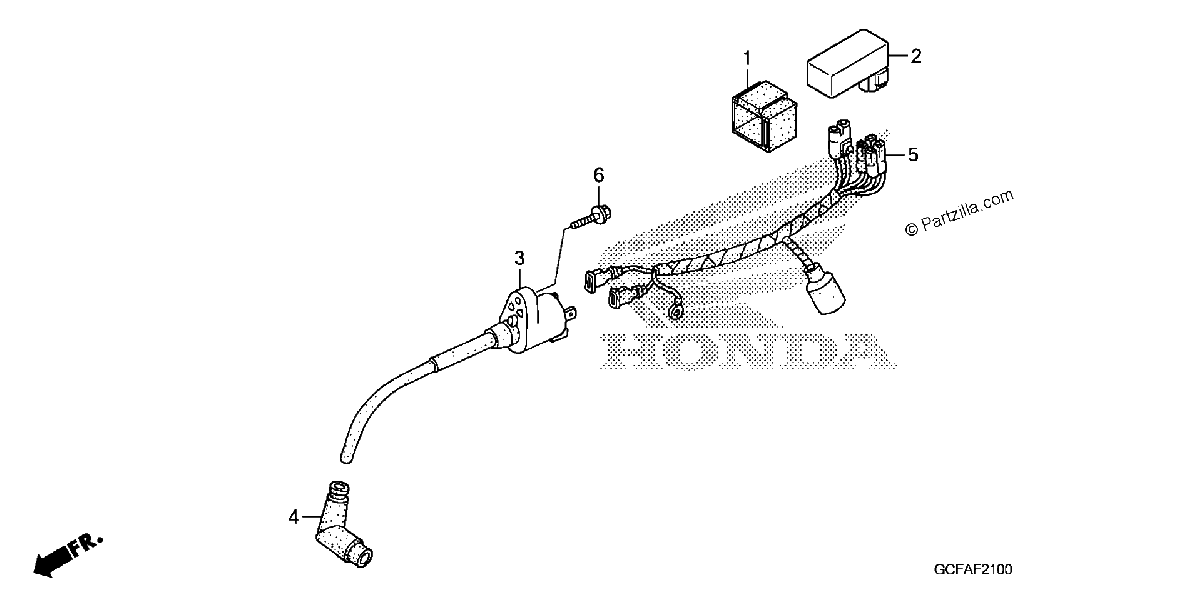 Diagrama de WIRE HARNESS IGNITION COIL