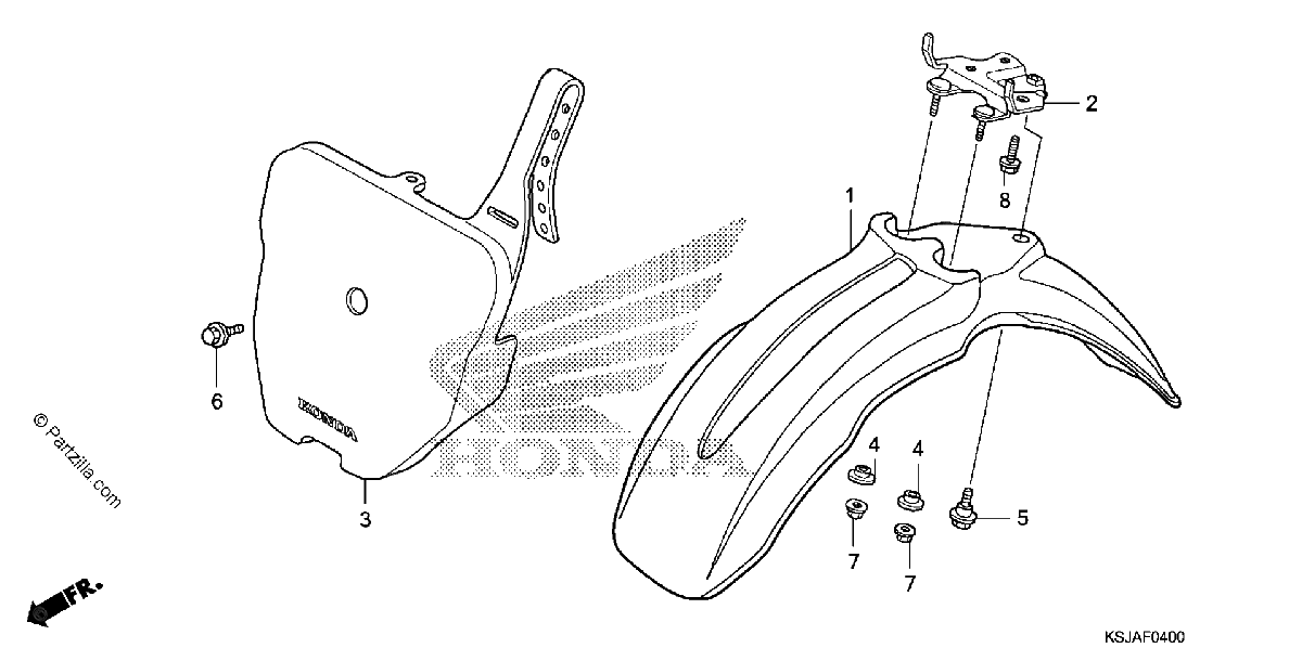 Diagrama de FRONT FENDER
