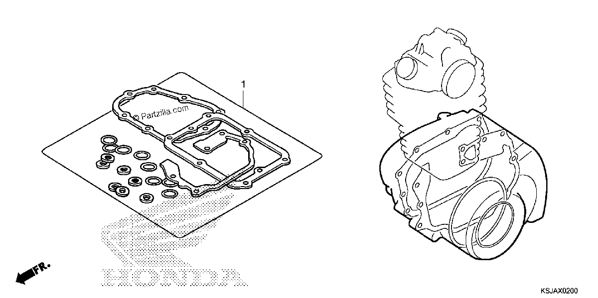 Diagrama de GASKET KIT B