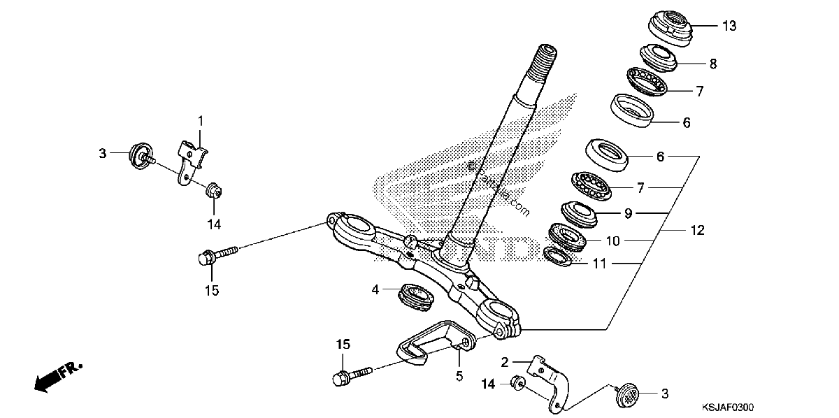 Diagrama de STEERING STEM