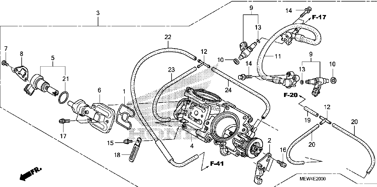 Diagrama de THROTTLE BODY