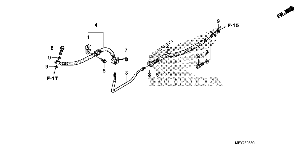 Diagrama de BRAKE LINE