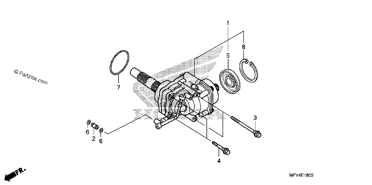 Diagrama de SIDE GEAR CASE