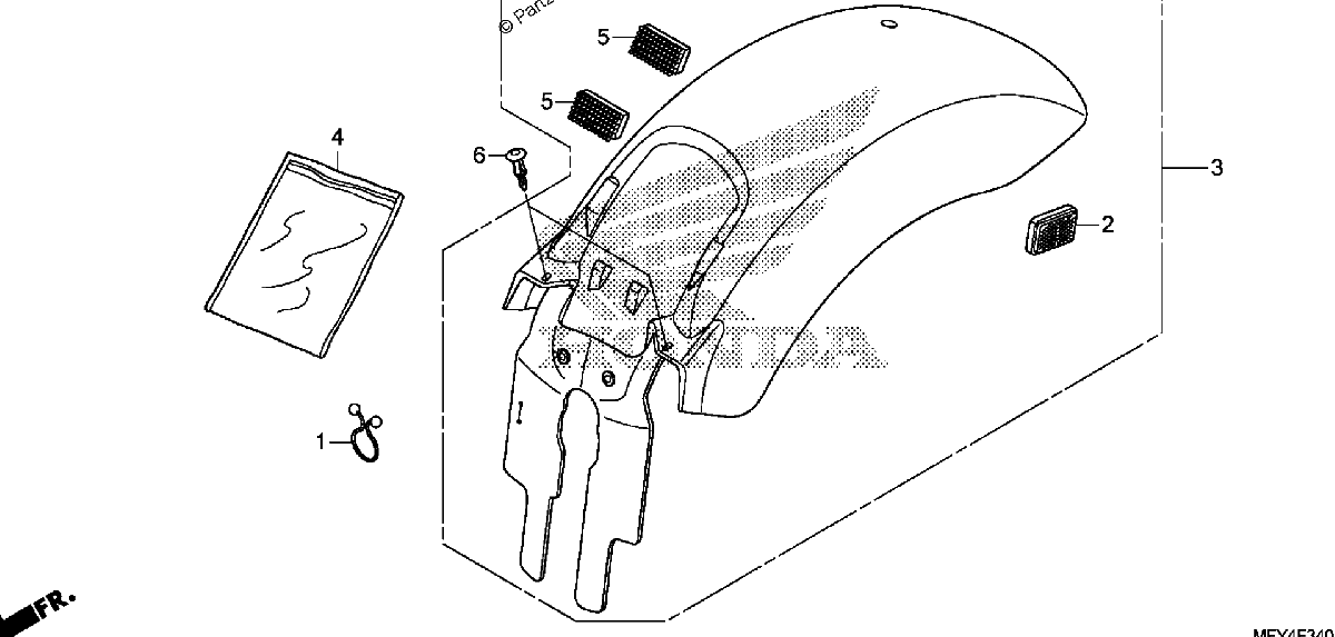 Diagrama de REAR FENDER 2