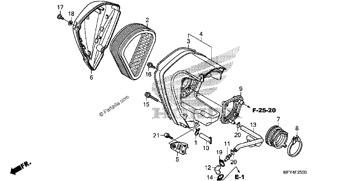 Diagrama de AIR CLEANER