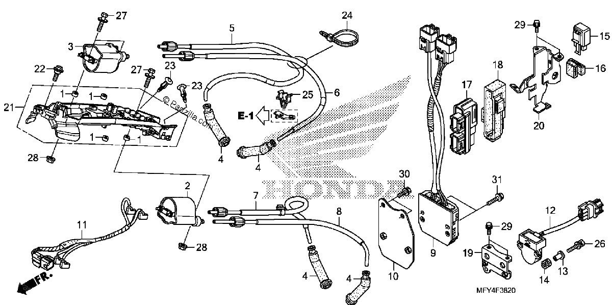 Diagrama de IGNITION COIL ECU