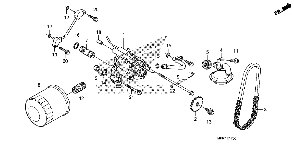 Diagrama de OIL FILTER OIL PUMP