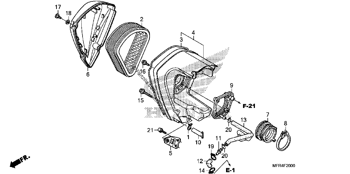 Diagrama de AIR CLEANER