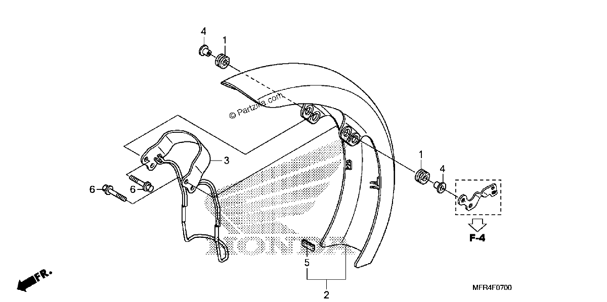 Diagrama de FRONT FENDER