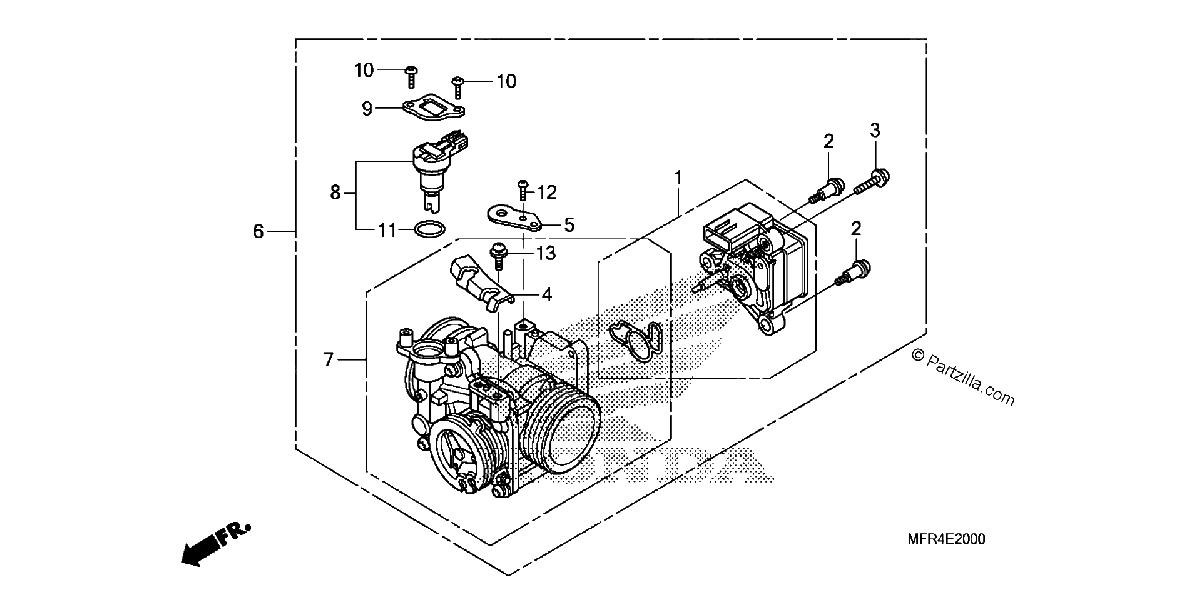 Diagrama de THROTTLE BODY