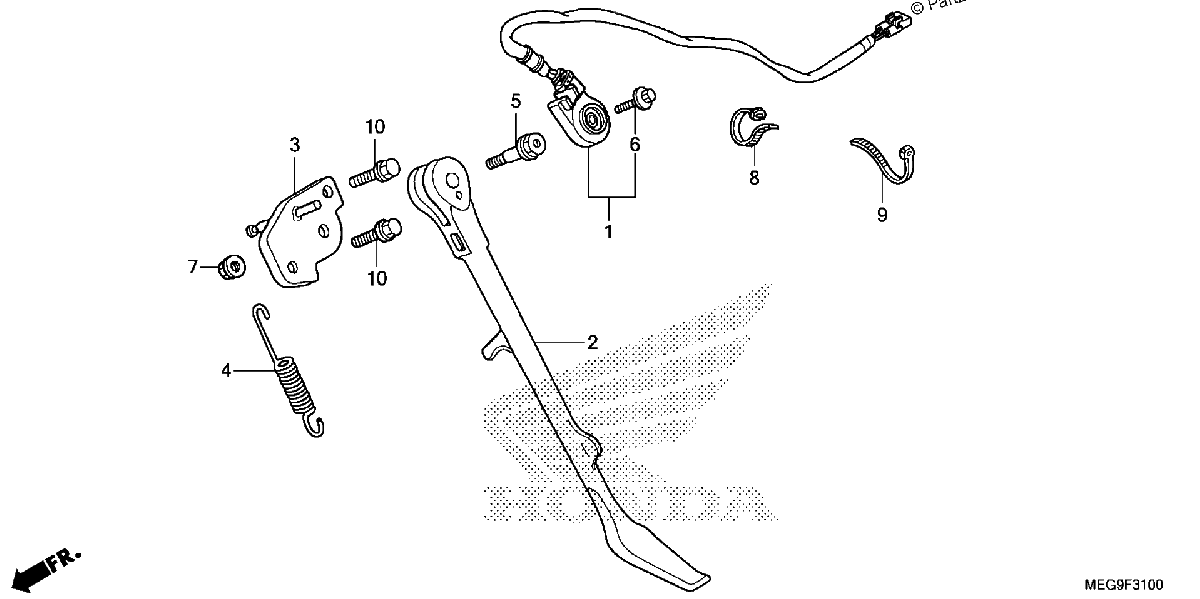 Diagrama de SIDE STAND