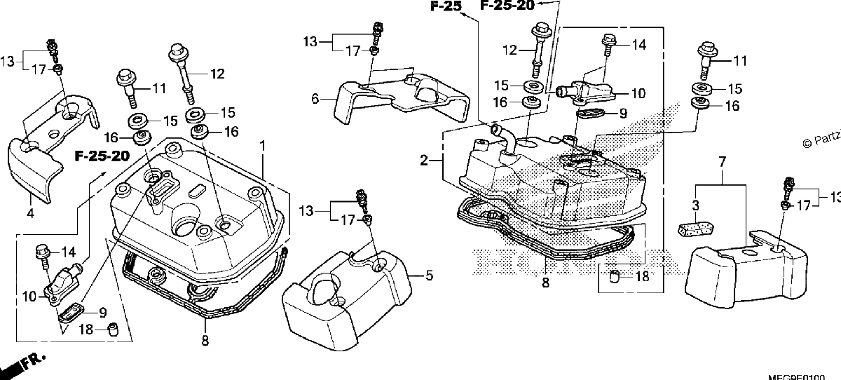 Diagrama de CYLINDER HEAD COVER