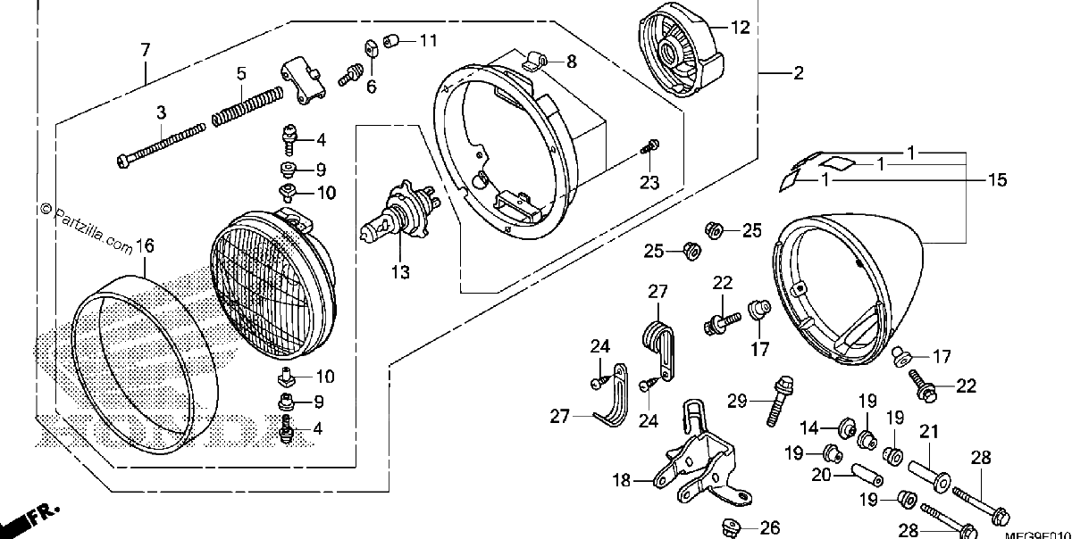 Diagrama de HEADLIGHT 1