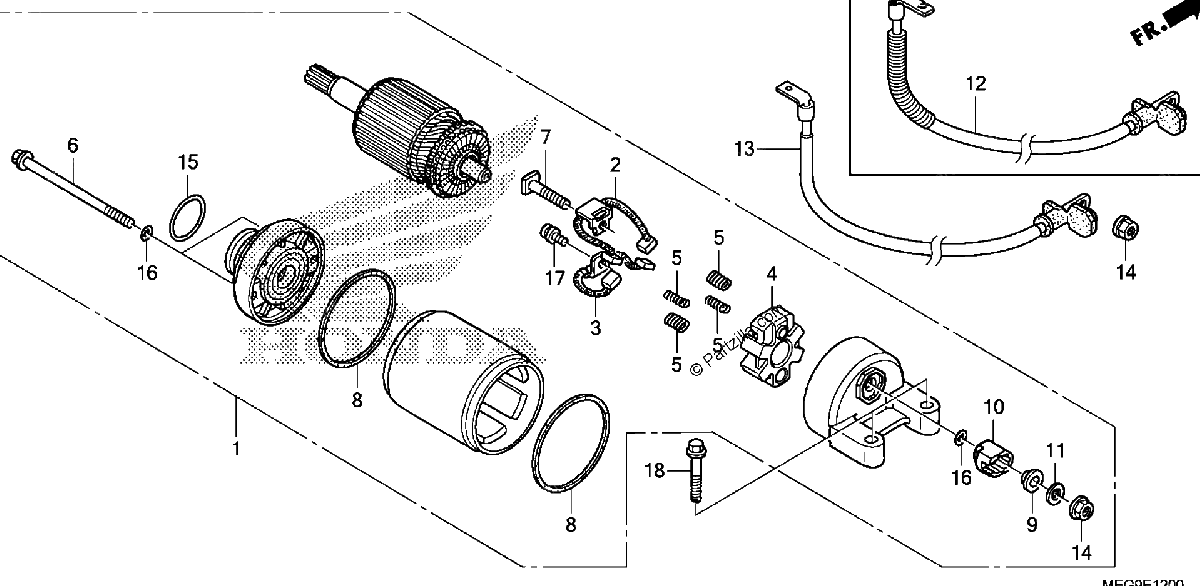 Diagrama de STARTER MOTOR