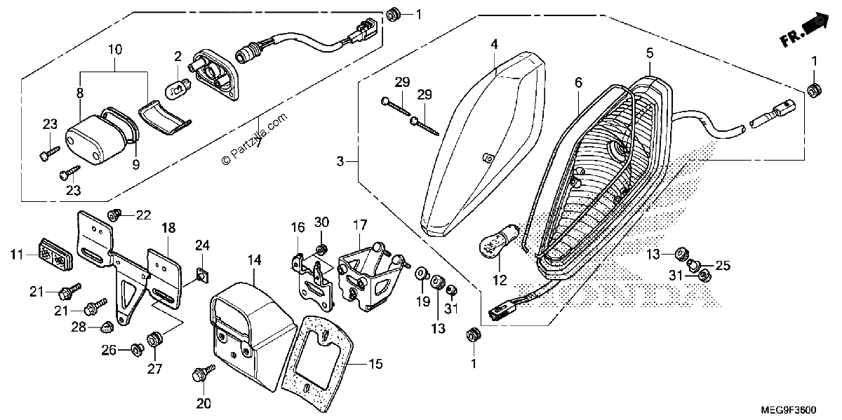 Diagrama de TAILLIGHT 1
