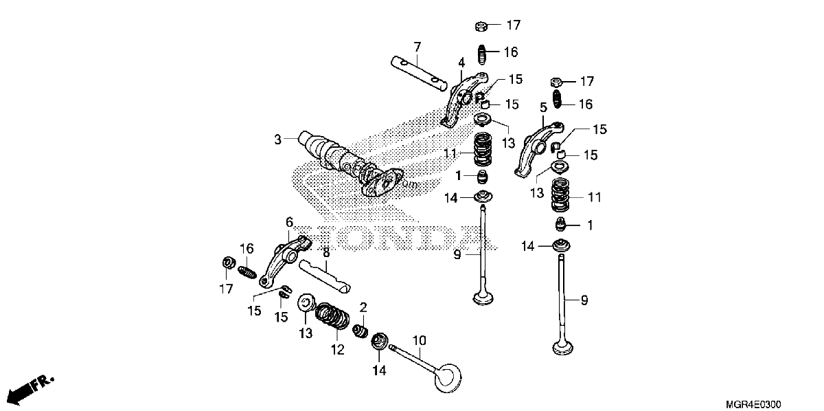 Diagrama de CAMSHAFT VALVE FR