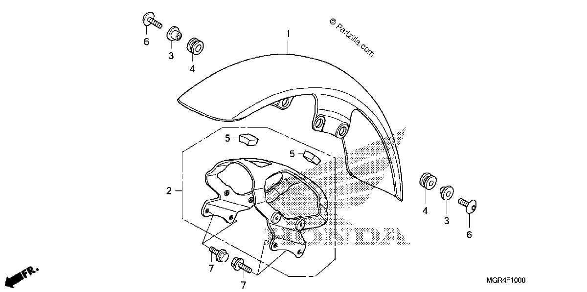 Diagrama de FRONT FENDER