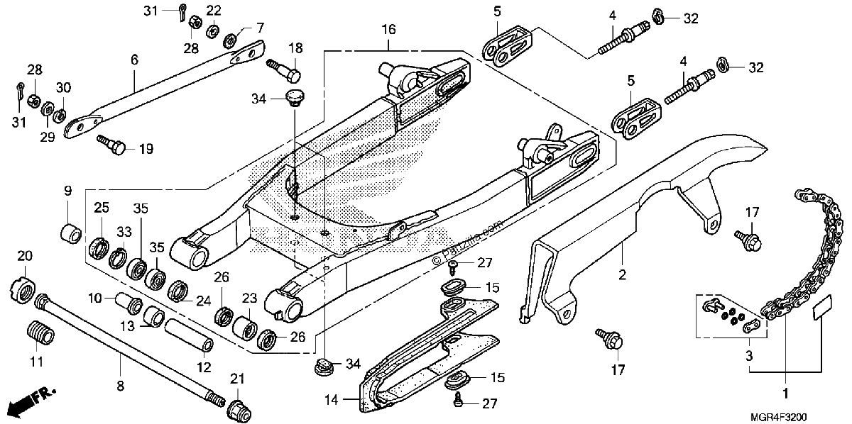 Diagrama de SWINGARM