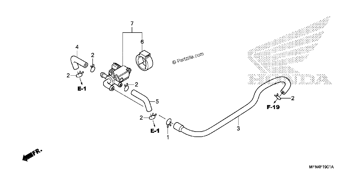 Diagrama de AIR INJECTION CONTROL VALVE